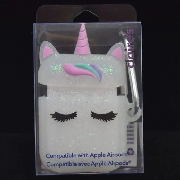 Claire's Headphones Claires Glitter Unicorn Silicone Wireless